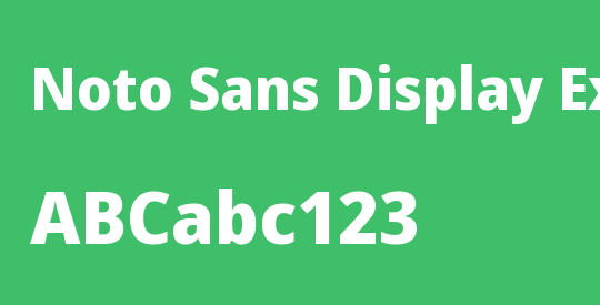 Noto Sans Display ExtraBold