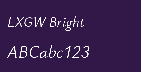 LXGW Bright