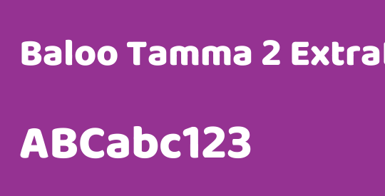Baloo Tamma 2 ExtraBold