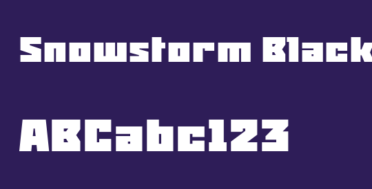 Snowstorm Black