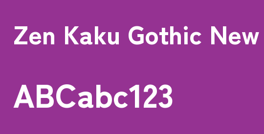 Zen Kaku Gothic New Black