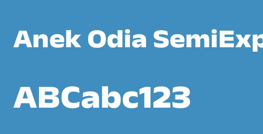 Anek Odia SemiExpanded ExtraBold