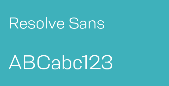 Resolve Sans