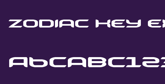 Zodiac Key Expanded