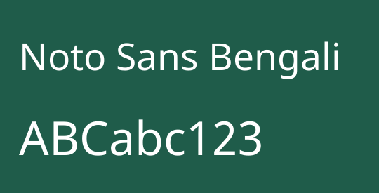 Noto Sans Bengali
