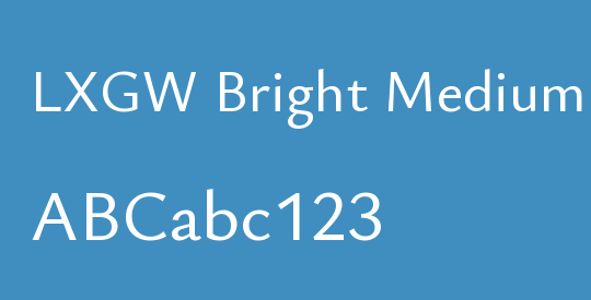 LXGW Bright Medium