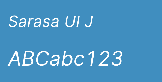 Sarasa UI J