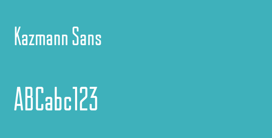Kazmann Sans