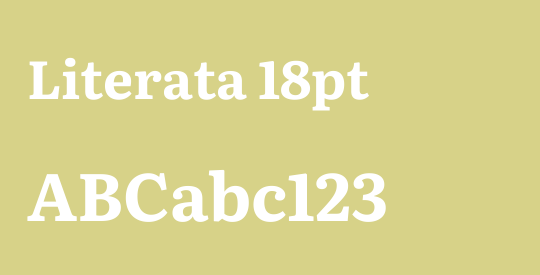 Literata 18pt