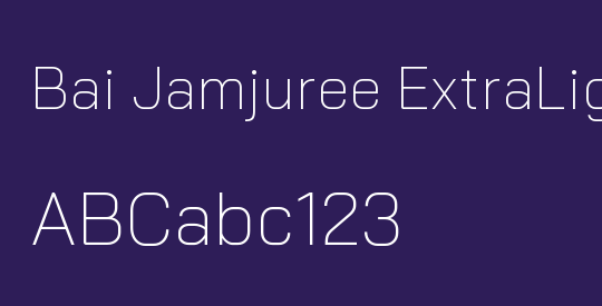 Bai Jamjuree ExtraLight