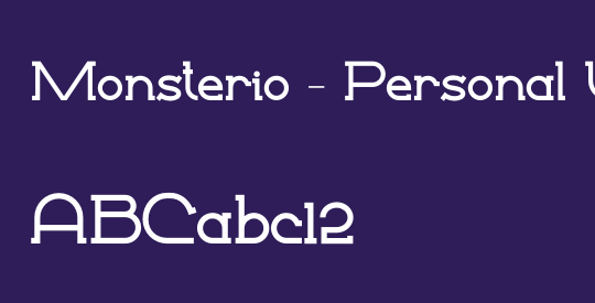Monsterio - Personal Use