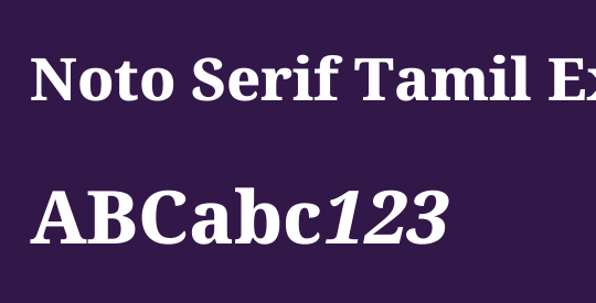 Noto Serif Tamil ExtraBold
