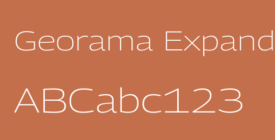 Georama Expanded ExtraLight