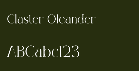 Claster Oleander