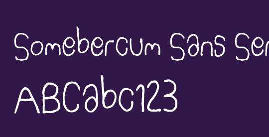 Somebercum Sans Serif