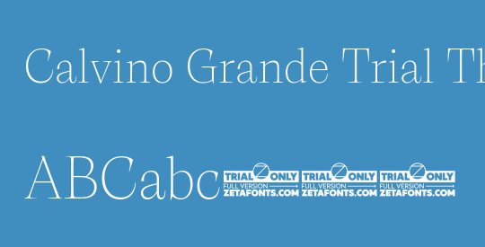 Calvino Grande Trial Thin