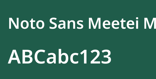 Noto Sans Meetei Mayek SemiBold