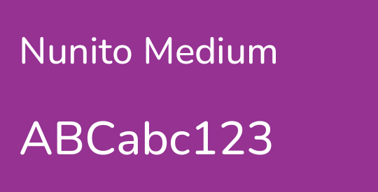 Nunito Medium