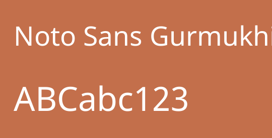 Noto Sans Gurmukhi