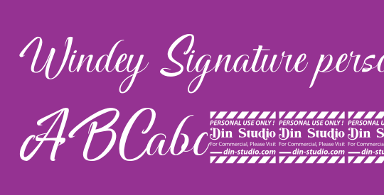 Windey Signature personal use