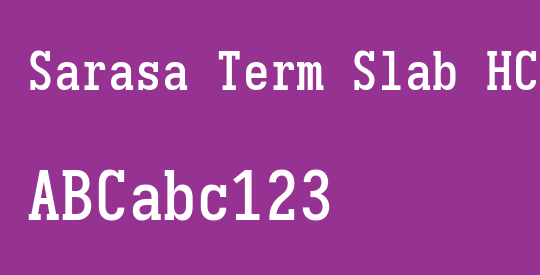 Sarasa Term Slab HC Semibold