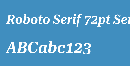 Roboto Serif 72pt SemiCondensed SemiBold