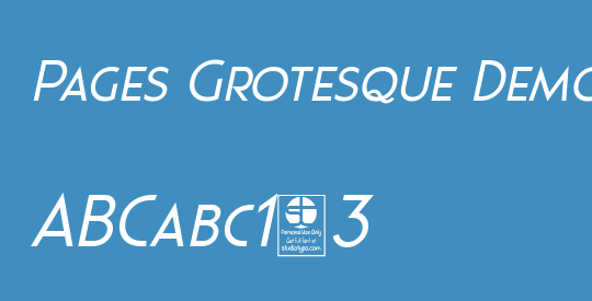Pages Grotesque Demo