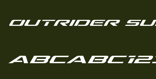 Outrider Super-Italic