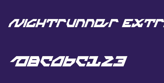 Nightrunner Extra-Condensed Italic