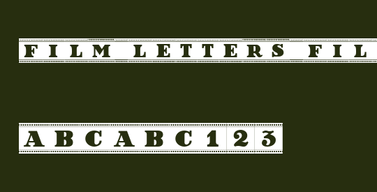 Film Letters Filled