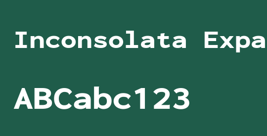 Inconsolata Expanded Black