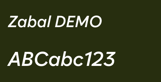 Zabal DEMO