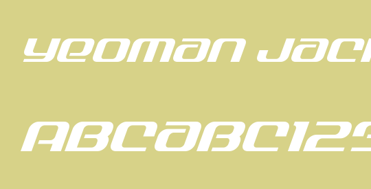 Yeoman Jack Super-Italic