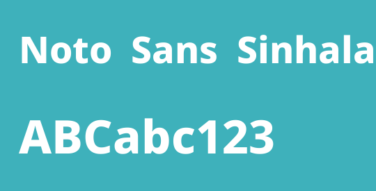 Noto Sans Sinhala ExtraBold