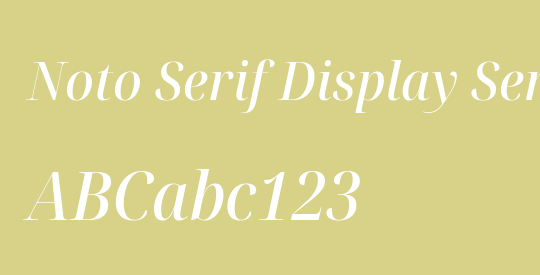 Noto Serif Display SemiCondensed Medium