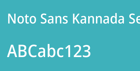 Noto Sans Kannada SemiCondensed Medium