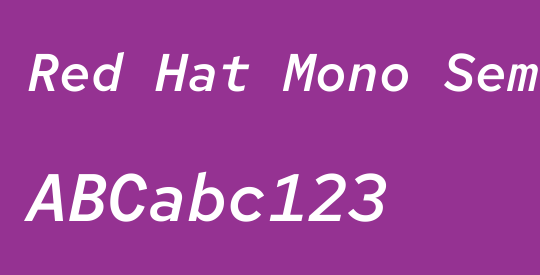 Red Hat Mono SemiBold