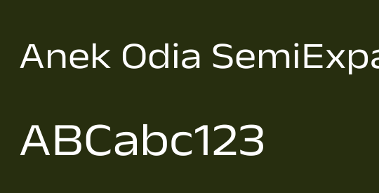 Anek Odia SemiExpanded