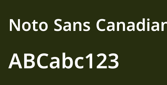 Noto Sans Canadian Aboriginal SemiBold