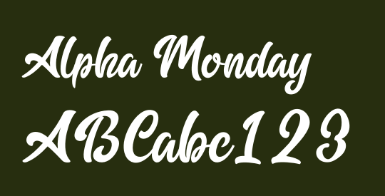 Alpha Monday