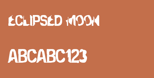 Eclipsed Moon