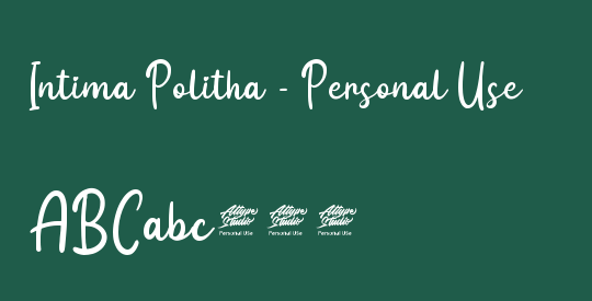 Intima Politha - Personal Use