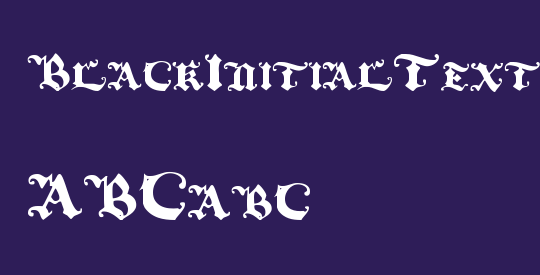 BlackInitialText