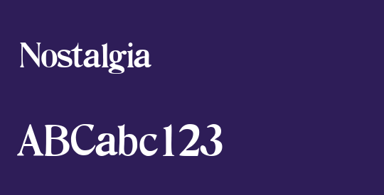 Nostalgia