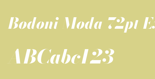 Bodoni Moda 72pt ExtraBold