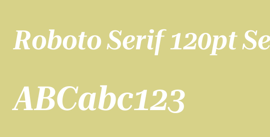 Roboto Serif 120pt SemiCondensed SemiBold