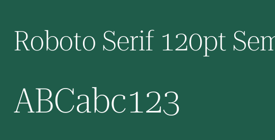 Roboto Serif 120pt SemiCondensed ExtraLight