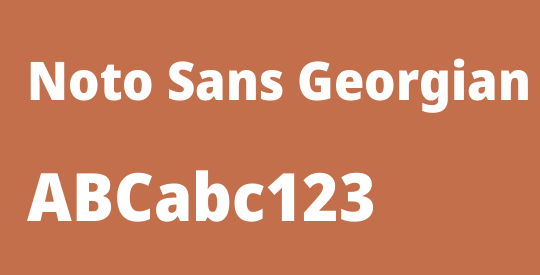 Noto Sans Georgian SemiCondensed Black