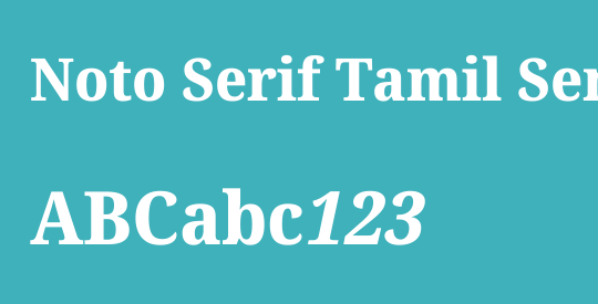Noto Serif Tamil SemiCondensed ExtraBold
