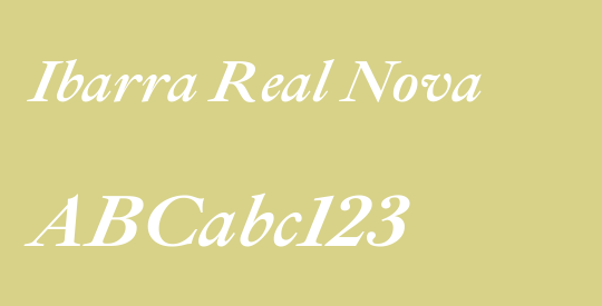 Ibarra Real Nova